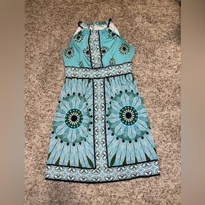 Size 12 slinky stretchy dress barn dress gorgeous spring colors sleeveless